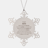 Bestie Snowflake Ornament Gifts, To My Bestie Never forget that I love you. You are my sunshine, Motivational Ornament For Bestie, Keepsake Decorations Christmas Unique Gifts For Bestie