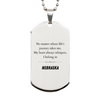 Nebraska State Gifts, No matter where life's journey takes me, my heart always whispers, I belong in Nebraska, Proud Nebraska Silver Dog Tag Birthday Christmas For Men, Women, Friends
