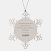 Illinois State Gifts, No matter where life's journey takes me, my heart always whispers, I belong in Illinois, Proud Illinois Snowflake Ornament Christmas For Men, Women, Friends