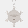 Ohio State Gifts, No matter where life's journey takes me, my heart always whispers, I belong in Ohio, Proud Ohio Snowflake Ornament Christmas For Men, Women, Friends