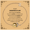 Daughter In Law Sunflower Bracelet Gifts, To My Daughter In Law Never forget that I love you. You are my sunshine, Motivational Message Card For Daughter In Law, Keepsake Birthday Christmas Unique Gifts For Daughter In Law