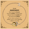 Grandparents Sunflower Bracelet Gifts, To My Grandparents Never forget that I love you. You are my sunshine, Motivational Message Card For Grandparents, Keepsake Birthday Christmas Unique Gifts For Grandparents