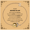 Mother-In-Law Sunflower Bracelet Gifts, To My Mother-In-Law Never forget that I love you. You are my sunshine, Motivational Message Card For Mother-In-Law, Keepsake Birthday Christmas Unique Gifts For Mother-In-Law