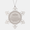 Inspirational Single Mom Ornament Gifts, Motivational Single Mom Snowflake Ornament Gifts, Christmas Decorations Unique Gifts For Single Mom To My Single Mom Whenever you feel alone, know that I am always here for you