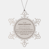 Inspirational Bonus Daughter Ornament Gifts, Motivational Bonus Daughter Snowflake Ornament Gifts, Christmas Decorations Unique Gifts For Bonus Daughter To My Bonus Daughter Whenever you feel alone, know that I am always here for you