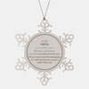 Inspirational Uncle Ornament Gifts, Motivational Uncle Snowflake Ornament Gifts, Christmas Decorations Unique Gifts For Uncle To My Uncle Whenever you feel alone, know that I am always here for you