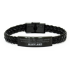 Maryland State Gifts, No matter where life's journey takes me, my heart always whispers, I belong in Maryland, Proud Maryland Braided Leather Bracelet Birthday Christmas For Men, Women, Friends