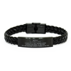 Sarcastic Linguist Gifts, Birthday Christmas Unique Braided Leather Bracelet For Linguist for Coworkers, Men, Women, Friends Being Linguist is Easy. It's Like Riding A Bike Except The Bike Is On Fire. You Are On Fire. Everything Is On Fire