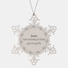 Gifts for Bestie, I am so lucky to have you in my life, Thank You Snowflake Ornament For Bestie, Birthday Christmas Inspiration Gifts for Bestie
