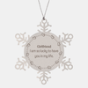 Gifts for Girlfriend, I am so lucky to have you in my life, Thank You Snowflake Ornament For Girlfriend, Birthday Christmas Inspiration Gifts for Girlfriend