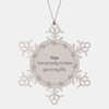 Gifts for Papa, I am so lucky to have you in my life, Thank You Snowflake Ornament For Papa, Birthday Christmas Inspiration Gifts for Papa