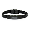 Gifts for Stepmom, I am so lucky to have you in my life, Thank You Braided Leather Bracelet For Stepmom, Birthday Christmas Inspiration Gifts for Stepmom