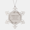 Epic Gifts for Daughter In Law, You are precious in every way, Daughter In Law Inspirational Snowflake Ornament, Birthday Christmas Unique Gifts For Daughter In Law