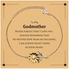 To My Godmother Sunflower Bracelet, I am always right there in your heart, Inspirational Gifts For Godmother, Reminder Birthday Christmas Unique Gifts For Godmother