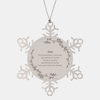 Epic Gifts for Son, You are precious in every way, Son Inspirational Snowflake Ornament, Birthday Christmas Unique Gifts For Son