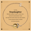 To My Stepdaughter Sunflower Bracelet, I am always right there in your heart, Inspirational Gifts For Stepdaughter, Reminder Birthday Christmas Unique Gifts For Stepdaughter