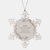 Epic Gifts for Uncle, You are precious in every way, Uncle Inspirational Snowflake Ornament, Birthday Christmas Unique Gifts For Uncle