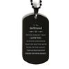 To My Girlfriend Black Dog Tag, I am always right there in your heart, Inspirational Gifts For Girlfriend, Reminder Birthday Christmas Unique Gifts For Girlfriend