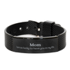 Gifts for Mom, I am so lucky to have you in my life, Thank You Black Shark Mesh Bracelet For Mom, Birthday Christmas Inspiration Gifts for Mom