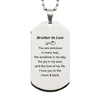Epic Gifts for Brother In Law, You are precious in every way, Brother In Law Inspirational Silver Dog Tag, Birthday Christmas Unique Gifts For Brother In Law