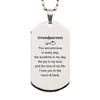 Epic Gifts for Grandparents, You are precious in every way, Grandparents Inspirational Silver Dog Tag, Birthday Christmas Unique Gifts For Grandparents