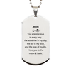 Epic Gifts for Mom, You are precious in every way, Mom Inspirational Silver Dog Tag, Birthday Christmas Unique Gifts For Mom
