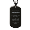 Moving to Pennsylvania Gifts, Reminder that life is full of new beginnings, Pennsylvania Christmas Friendship Black Dog Tag For Men, Women, Friends, Coworkers