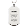 Moving to Kentucky Gifts, Reminder that life is full of new beginnings, Kentucky Christmas Friendship Silver Dog Tag For Men, Women, Friends, Coworkers