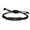 To a Future Roofer Gifts, Turns dreams into reality, Graduation Gifts for New Roofer, Christmas Inspirational Black Rope Bracelet For Men, Women