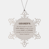 Grandpa Snowflake Ornament, Live the life you've always imagined, Inspirational Gifts For Grandpa, Birthday Christmas Motivational Gifts For Grandpa