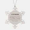 Stepmom Snowflake Ornament, Live the life you've always imagined, Inspirational Gifts For Stepmom, Birthday Christmas Motivational Gifts For Stepmom