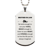 Brother In Law Silver Dog Tag, Live the life you've always imagined, Inspirational Gifts For Brother In Law, Birthday Christmas Motivational Gifts For Brother In Law