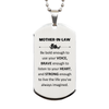 Mother-In-Law Silver Dog Tag, Live the life you've always imagined, Inspirational Gifts For Mother-In-Law, Birthday Christmas Motivational Gifts For Mother-In-Law