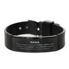Nana Black Shark Mesh Bracelet, Live the life you've always imagined, Inspirational Gifts For Nana, Birthday Christmas Motivational Gifts For Nana