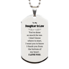 To My Daughter In Law Gifts, I thank you from the bottom of my heart, Thank You Silver Dog Tag For Daughter In Law, Birthday Christmas Cute Daughter In Law Gifts