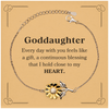 Cute Goddaughter Gifts, Every day with you feels like a gift, Lovely Goddaughter Sunflower Bracelet, Birthday Christmas Unique Gifts For Goddaughter