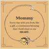 Cute Mommy Gifts, Every day with you feels like a gift, Lovely Mommy Sunflower Bracelet, Birthday Christmas Unique Gifts For Mommy