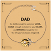 Dad Sunflower Bracelet, Live the life you've always imagined, Inspirational Gifts For Dad, Birthday Christmas Motivational Gifts For Dad