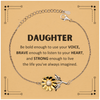 Daughter Sunflower Bracelet, Live the life you've always imagined, Inspirational Gifts For Daughter, Birthday Christmas Motivational Gifts For Daughter