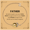 Father Sunflower Bracelet, Live the life you've always imagined, Inspirational Gifts For Father, Birthday Christmas Motivational Gifts For Father