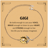 Gigi Sunflower Bracelet, Live the life you've always imagined, Inspirational Gifts For Gigi, Birthday Christmas Motivational Gifts For Gigi