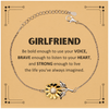 Girlfriend Sunflower Bracelet, Live the life you've always imagined, Inspirational Gifts For Girlfriend, Birthday Christmas Motivational Gifts For Girlfriend