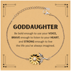 Goddaughter Sunflower Bracelet, Live the life you've always imagined, Inspirational Gifts For Goddaughter, Birthday Christmas Motivational Gifts For Goddaughter