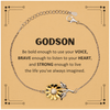 Godson Sunflower Bracelet, Live the life you've always imagined, Inspirational Gifts For Godson, Birthday Christmas Motivational Gifts For Godson