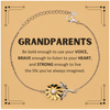 Grandparents Sunflower Bracelet, Live the life you've always imagined, Inspirational Gifts For Grandparents, Birthday Christmas Motivational Gifts For Grandparents