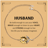 Husband Sunflower Bracelet, Live the life you've always imagined, Inspirational Gifts For Husband, Birthday Christmas Motivational Gifts For Husband