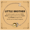 Little Brother Sunflower Bracelet, Live the life you've always imagined, Inspirational Gifts For Little Brother, Birthday Christmas Motivational Gifts For Little Brother