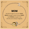 Mom Sunflower Bracelet, Live the life you've always imagined, Inspirational Gifts For Mom, Birthday Christmas Motivational Gifts For Mom