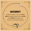 Mommy Sunflower Bracelet, Live the life you've always imagined, Inspirational Gifts For Mommy, Birthday Christmas Motivational Gifts For Mommy