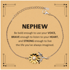 Nephew Sunflower Bracelet, Live the life you've always imagined, Inspirational Gifts For Nephew, Birthday Christmas Motivational Gifts For Nephew